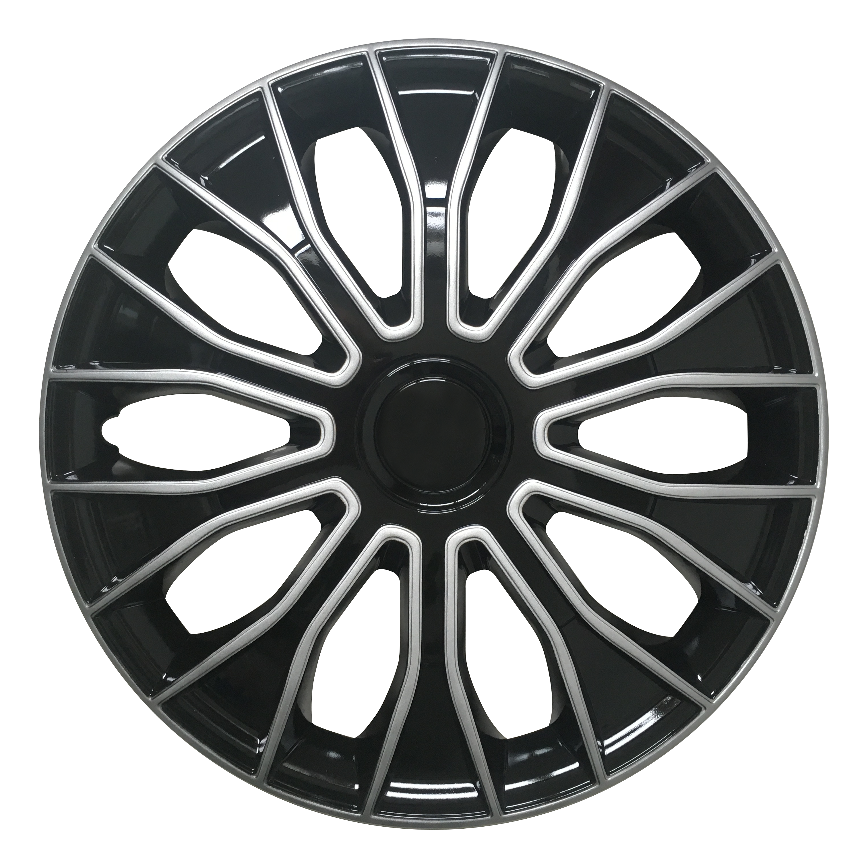 4x TFS Granite 15 Inch Wheel Trims Hub Caps – Graphite Grey, Premium Design, Made In Germany, #26